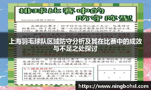 上海羽毛球队区域防守分析及其在比赛中的成效与不足之处探讨